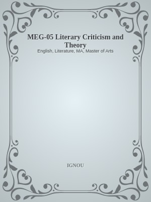 MEG-05 Literary Criticism and Theory